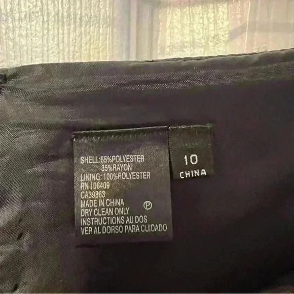 Isabella DeMarco Black and White Houndstooth Pencil Skirt Size 10 Academia GUC - Picture 5 of 5